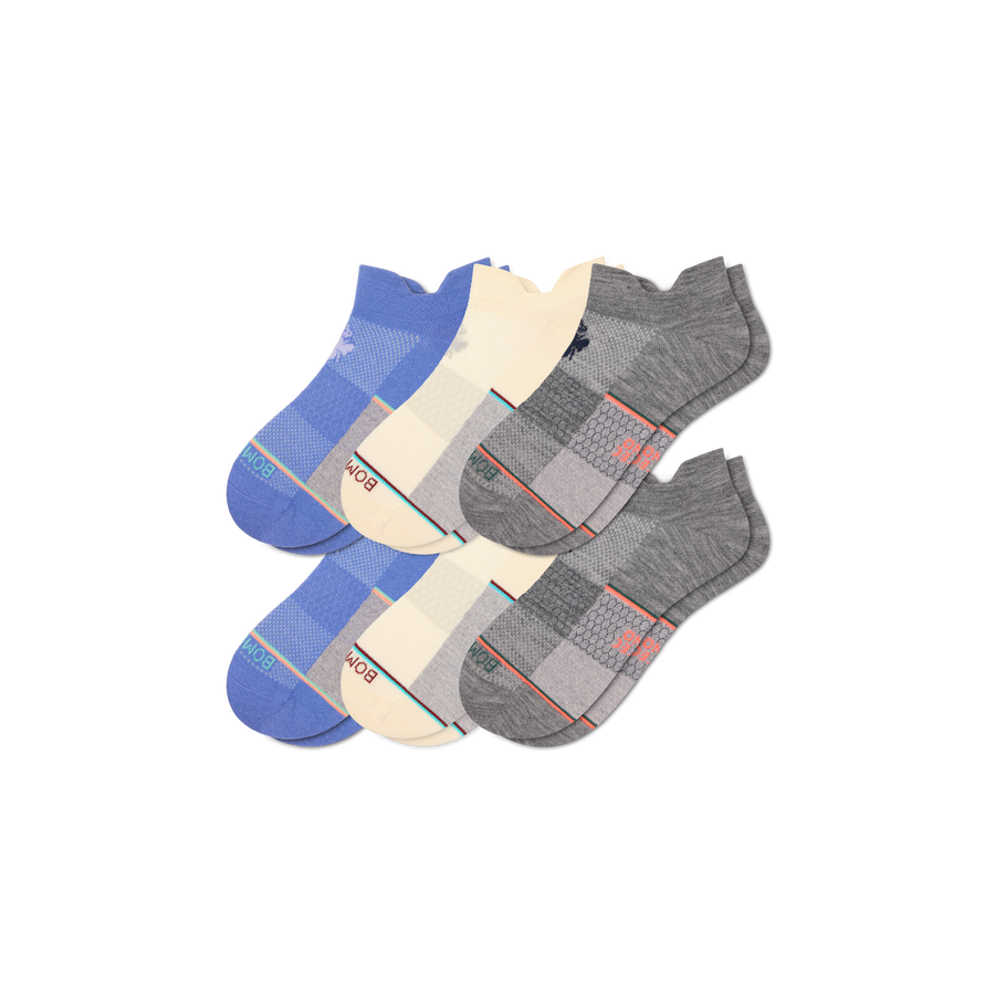 Women's UltraLite Sport Merino Wool Blend Ankle Sock 6-Pack - Steady Lounge Move