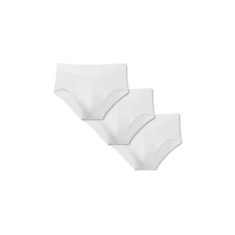 Men's Cotton Modal Blend Flyless Brief 3-Pack - Soft Core Comfort