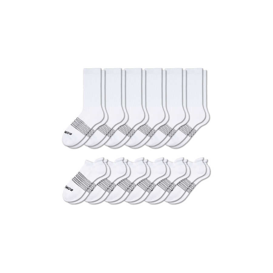 Women's Calf & Ankle Sock 12-Pack - Cozy Court Fit